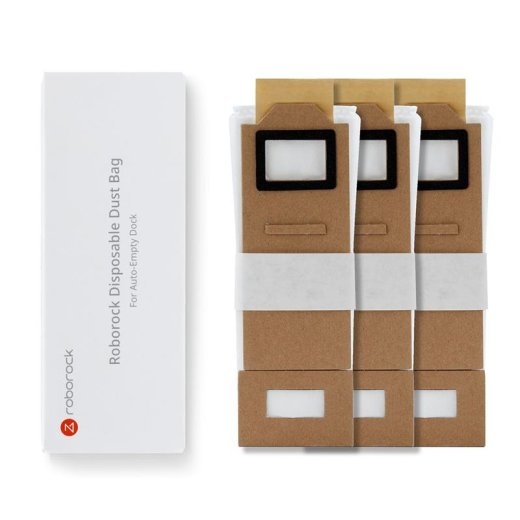 ROBOROCK Disposable Dust Bag 3pcs White For S7 White/S7 MaxV White/ S7 Black/ MaxV Black/S7 White+/S7 Black+ 8.02.0101