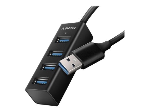 AXAGON Miniature metal four-port USB 3.2 Gen 1 hub HUE-M1A