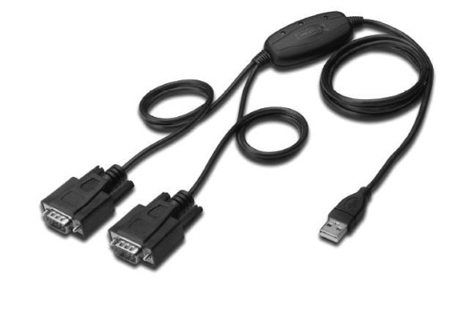 Cable USB 2.0 adapter to 2xRS232 (COM) (Chipset: FTDI / FT2232H)