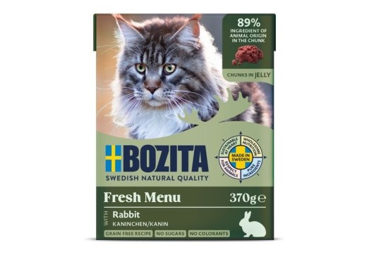 BOZITA Fresh Menu Rabbit in jelly - wet cat food - 370g