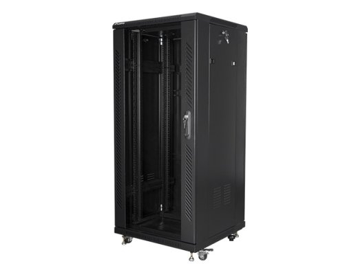 Lanberg Rack cabinet 19" free-standing 27U/600x600 (flat pack) FF01-6627-12B Black