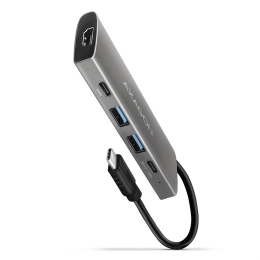 Axagon Hub HMC-5G2 2x USB-A + 2x USB-C + HDMI, USB-C 3.2 Gen 2 10Gbps, PD 60W, 13cm USB-C cable