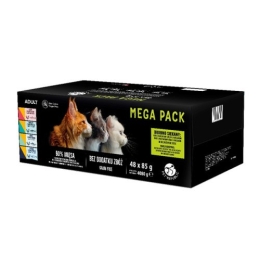 PETREPUBLIC Mega Pack Chicken, Turkey, Lamb, Salmon, Tuna - wet cat food - 48x85g