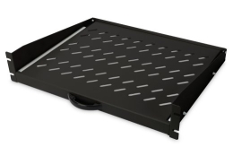 Digitus Extendible Shelf for fixed mounting on front 483 mm (19") profile rails DN-19-TRAY-2-450-SW