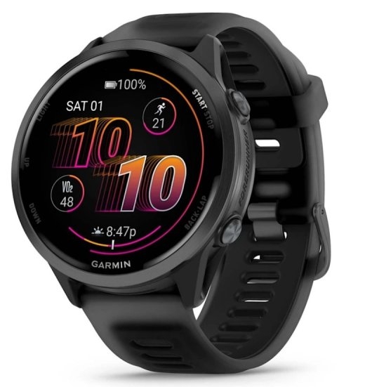 Garmin Forerunner 570 3.56 cm (1.4") AMOLED 47 mm Digital 454 x 454 pixels Touchscreen Black Wi-Fi GPS (satellite)