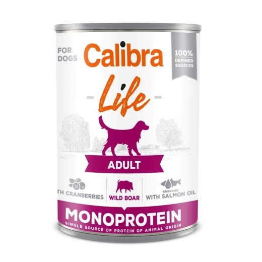 CALIBRA Adult Wild boar with cranberries - wet dog food - 400g