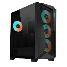 Case GIGABYTE C301G V2 BLACK MidiTower Not included ATX MiniITX Colour Black C301GV2