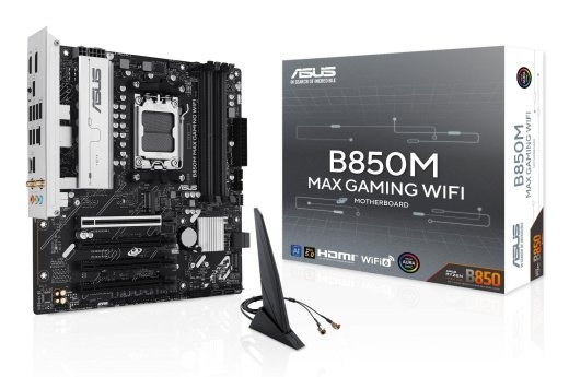 Mainboard ASUS AMD B850 SAM5 Micro-ATX Memory DDR5 Memory slots 4 3xPCI-Express 4.0 16x 1xPCI-Express 5.0 16x 3xM.2 1xHDMI 1xDisplayPort 5xUSB 2.0...