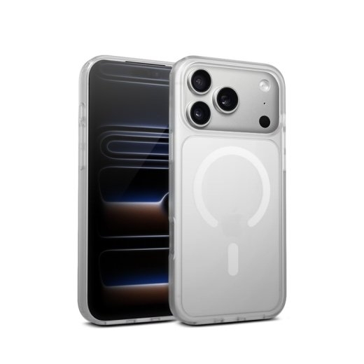 Crong Case MagSafe iPhone 17 Pro White Hybrid Matte