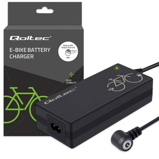Qoltec Charger for ebike 36V 42V 2A Mi4 Magnetic TIP