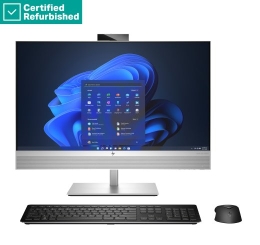 RENEW SILVER HP Elite 870 G9 AIO All-In-One 27 - i7-14700, 16GB, 512GB SSD, 27 FHD Non-Touch AG, Height Adjustable, DOS, 1 years