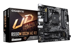 GIGABYTE B550M DS3H AC R2 Motherboard - AMD Ryzen 5000 CPUs, 5+3 Phases VRM, up to 4733MHz DDR4 (O.C.), 1xPCIe 4.0 + 1xPCIe 3.0 M.2, Wi-Fi 5, 1GbE...