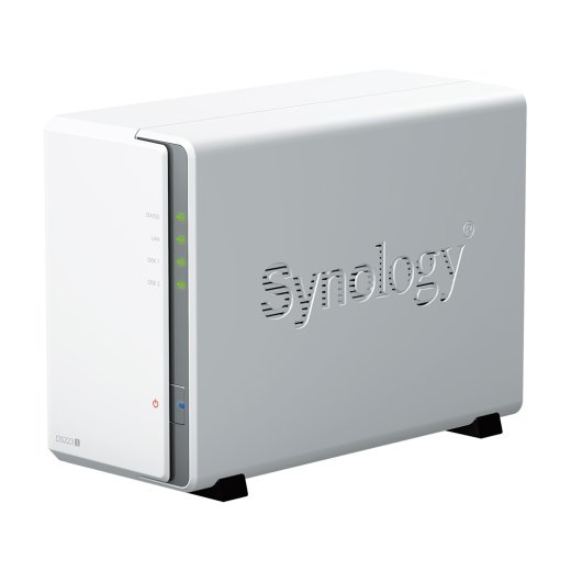 Synology Tower NAS DS223j up to 2 HDD/SSD Realtek RTD1619B Processor frequency 1.7 GHz 1 DDR4