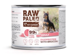 VETEXPERT Raw Paleo Duoprotein Pork & Lamb Adult - wet dog food - 200g