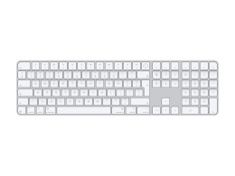 Apple Magic Keyboard with Touch ID and Numeric Keypad Keyboard Wireless English White