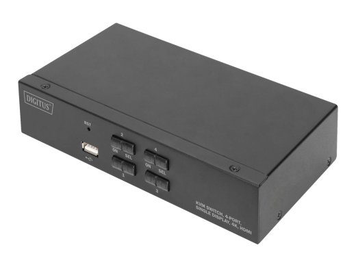 Digitus KVM Switch, 4 Port, Single Display, 4K, HDMI DS-12880