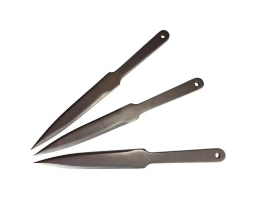 Sports throwing knives KAL22 LIDER 3pcs silver