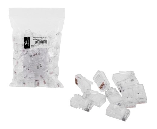 Cablexpert PLUG3UP6/100 wire connector 1 Transparent