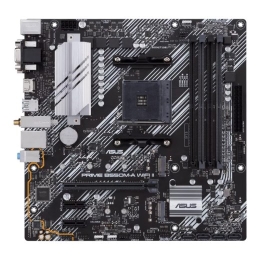Asus PRIME B550M-A WIFI II Processor family AMD Processor socket AM4 DDR4 DIMM Memory slots 4 Supported hard disk drive interfaces SATA, M.2 Number...