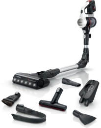Bosch BSS711W stick vacuum/electric broom Battery Dry Bagless 0.3 L Black, Silver, White