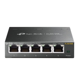 TP-LINK Switch TL-SG105E Web managed Wall mountable Gigabit Ethernet (copper) ports quantity 5 Power supply type External 36 month(s)