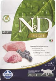 FARMINA N&D Prime Cat Lamb and Blueberry Adult - dry cat food - 300 g
