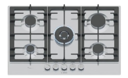 Bosch Gas hob PCQ7A5I90 75 cm inox