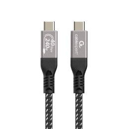 Gembird CCBP-USB4-CMCM240-0.5M Premium USB4 Type-C charging and data cable, 40 Gbps, 240 W, 0.5m