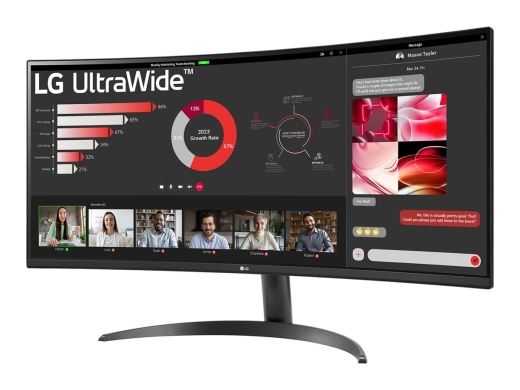 LG 34WR50QK-B 34 " VA QHD 21:9 100 Hz 5 ms 3440 x 1440 pixels 240 cd/m² HDMI ports quantity 2