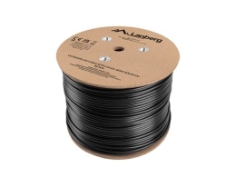 Lanberg Cable LAN SFTP cat.6a 305m wire outdoor CU FLUKE PASSED black
