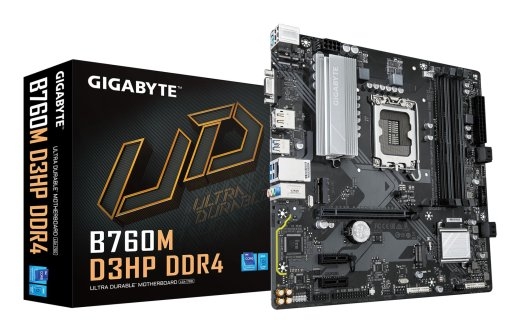 Mainboard GIGABYTE Intel B760 Express LGA1700 Micro-ATX Memory DDR4 Memory slots 4 2xPCI-Express 3.0 1x 1xPCI-Express 4.0 16x 2xM.2 1x15pin D-sub 1...