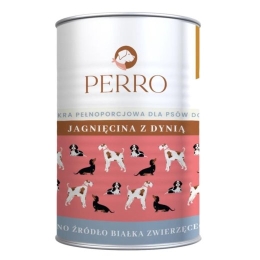 PERRO Lamb with pumpkin - wet food for dogs - 400g