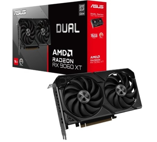 Asus Graphics Card Dual Radeon RX 9060 XT 16GB GDDR6 DUAL-RX9060XT-16G