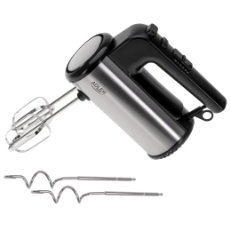 Adler Hand mixer AD 4232 Hand Mixer 900 W Number of speeds 5 Turbo mode Black/Stainless Steel