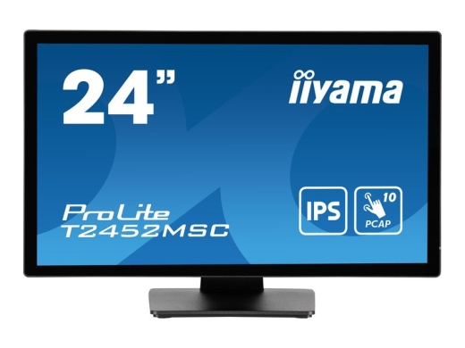 Iiyama LED monitor ProLite T2452MSC-B1 - 60.5 cm (23.8") - 1920 x 1080 Full HD