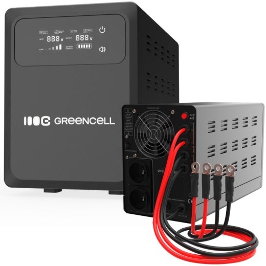 Green Cell UPS AVR PowerCore 1000W/1500VA 12VDC