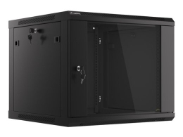 Lanberg Rack cabinet 19" wall-mount 9U/600x600 (flat pack) V2 WF01-6609-10B Black
