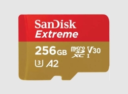 SanDisk Extreme 256 MicroSDXC UHS-I Class 10