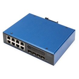 DIGITUS - switch - industrial - 8 ports - managed