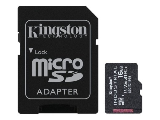 Kingston Flash-Card incl. SD-Adapter Industrial - microSDHC UHS-I - 16