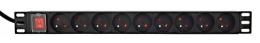 Gembird *Rack power strip PDU 9xFR 1U 16A F