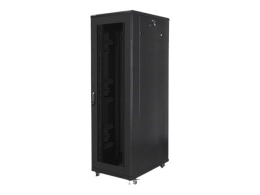 Lanberg Rack cabinet 19" free-standing 42U/800x1000 (flat pack) with mesh door FF01-8042-23B Black
