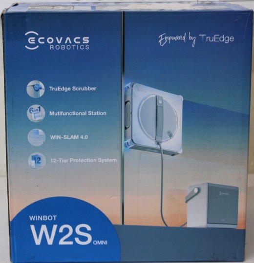 SALE OUT. Ecovacs Window Cleaning Robot WINBOT W2S OMNI Corded 8000 Pa White ITEM USED, DIRTY AND SCRATCHED