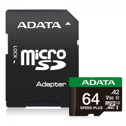 Memory card microSD Speed Plus 64GB UHS1 U3 V30 A2 160/140 MB/s
