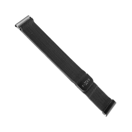 Fixed Mesh Strap with Quick Release 18mm for smartwatch Black