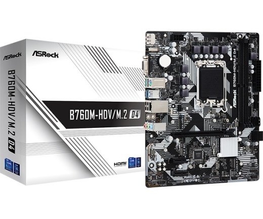 Motherboard B760M-HDV/M.2 D4 s1700 2DDR4 DP/HDMI mATX