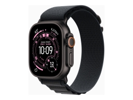 Apple Watch Ultra 3 GPS + Cellular 49mm Black Titanium Case with Black Alpine Loop - Large Apple