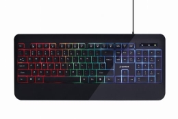 Gembird Multimedia Keyboard KB-UML-03 Multimedia Wired US Black