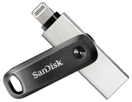 SanDisk iXpand USB flash drive 64 USB Type-A / Lightning 3.2 Gen 2 (3.1 Gen 2) Black, Silver