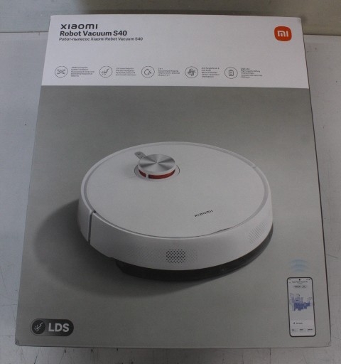 SALE OUT. Xiaomi Robot Vacuum S40 Xiaomi Robot Vacuum S40 Wet&Dry 5200 mAh Dust capacity 0.52 L 10000 Pa White DAMAGED PACKAGING 24 month(s)